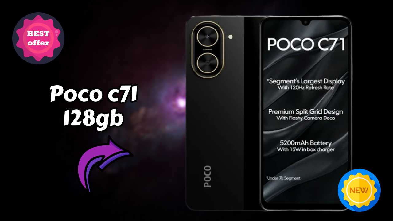 POCO C71 128GB Price Drop Alert: Now Just ₹6,799